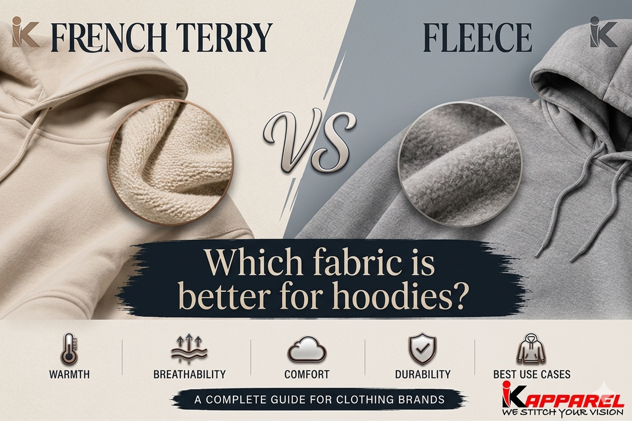 French Terry vs. Fleece: Which Fabric is Best for Custom Sweatshirts?