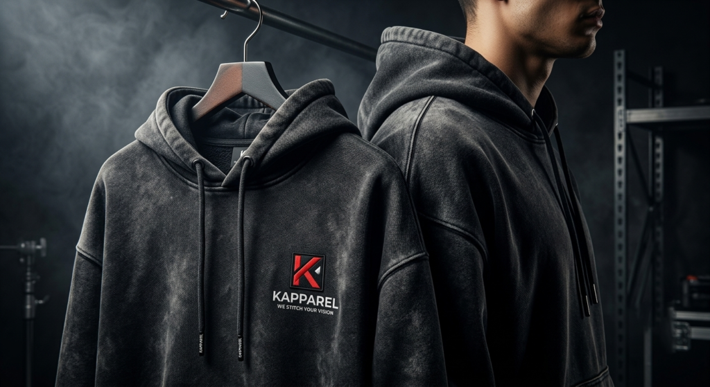 custom acid wash and garment dyeing for hoodies