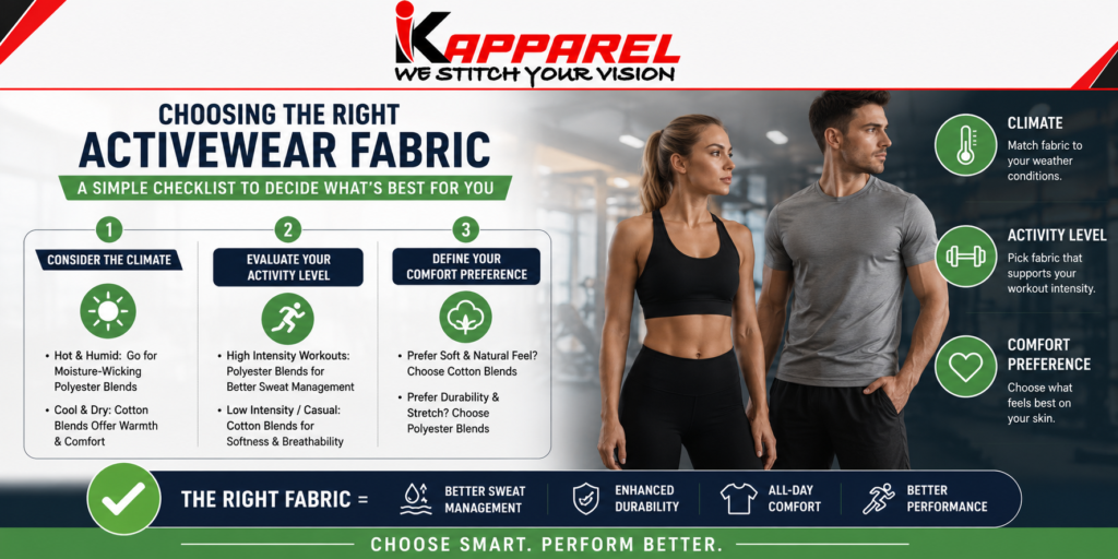 how to choose the best activewear fabric blend