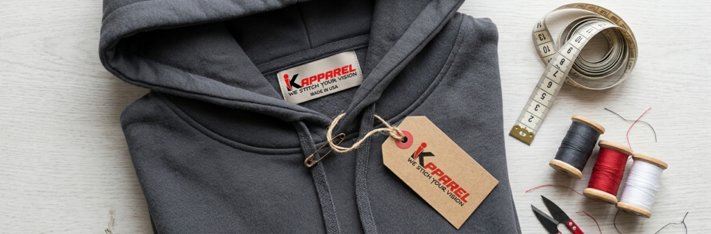 woven label versus hang tag comparison for clothing brands.