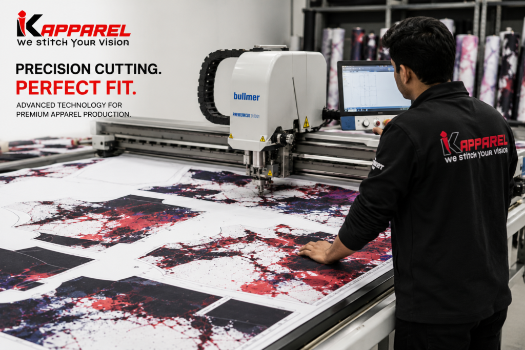 custom cutting process for sublimation fabric panels