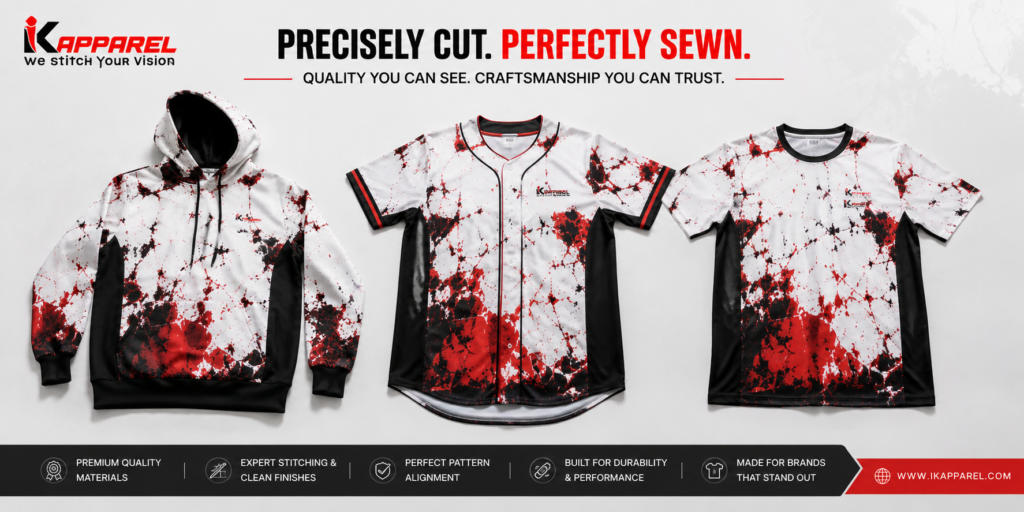 finished cut and sew sublimation apparel USA
